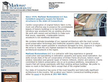 Tablet Screenshot of marlowerestorations.com